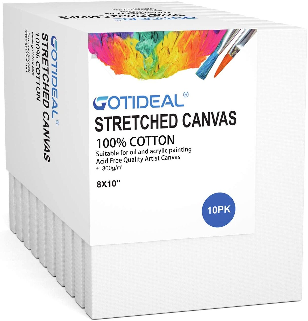 Stretched Canvas, Multi Pack 4X4, 5X7, 8X10,9X12, 11X14 Set